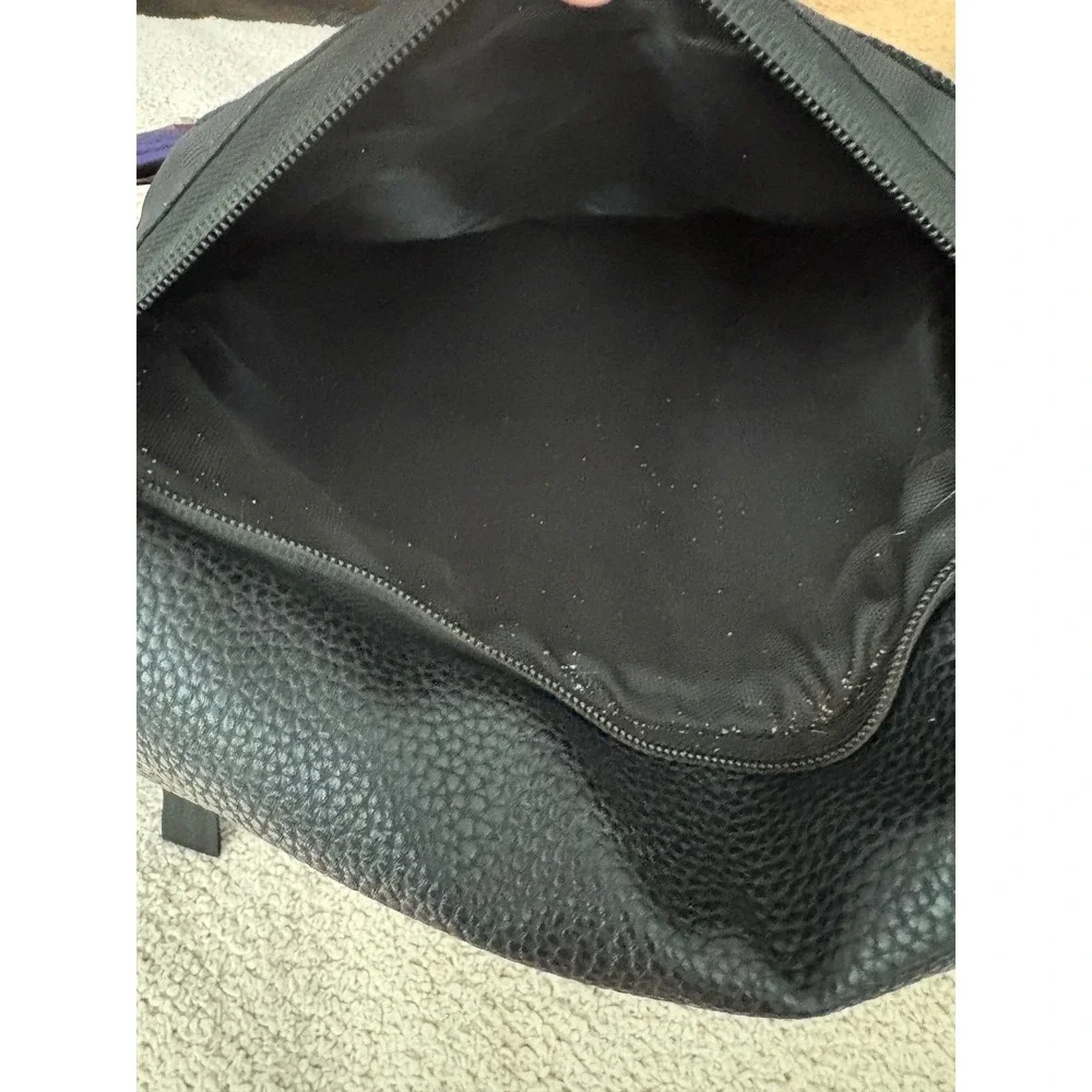 Sprayground Rare Limited Edition Leopard Graphic Backpack Black Vegan Leather